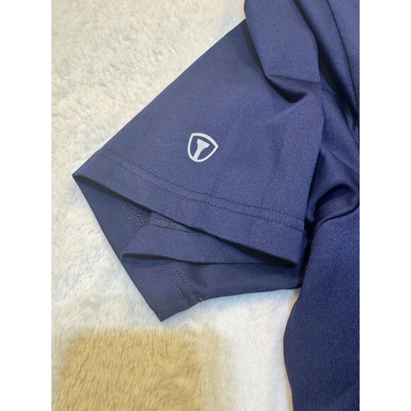 Pro Tour Airplay Men’s Golf Polo Short Sleeve Size XXL NAVY BLUE w/ pink accents - Picture 8 of 8